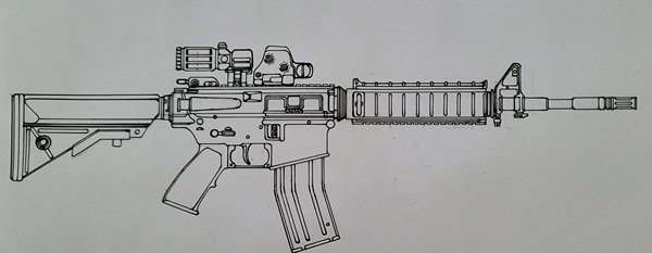 How to draw guns beautiful 6