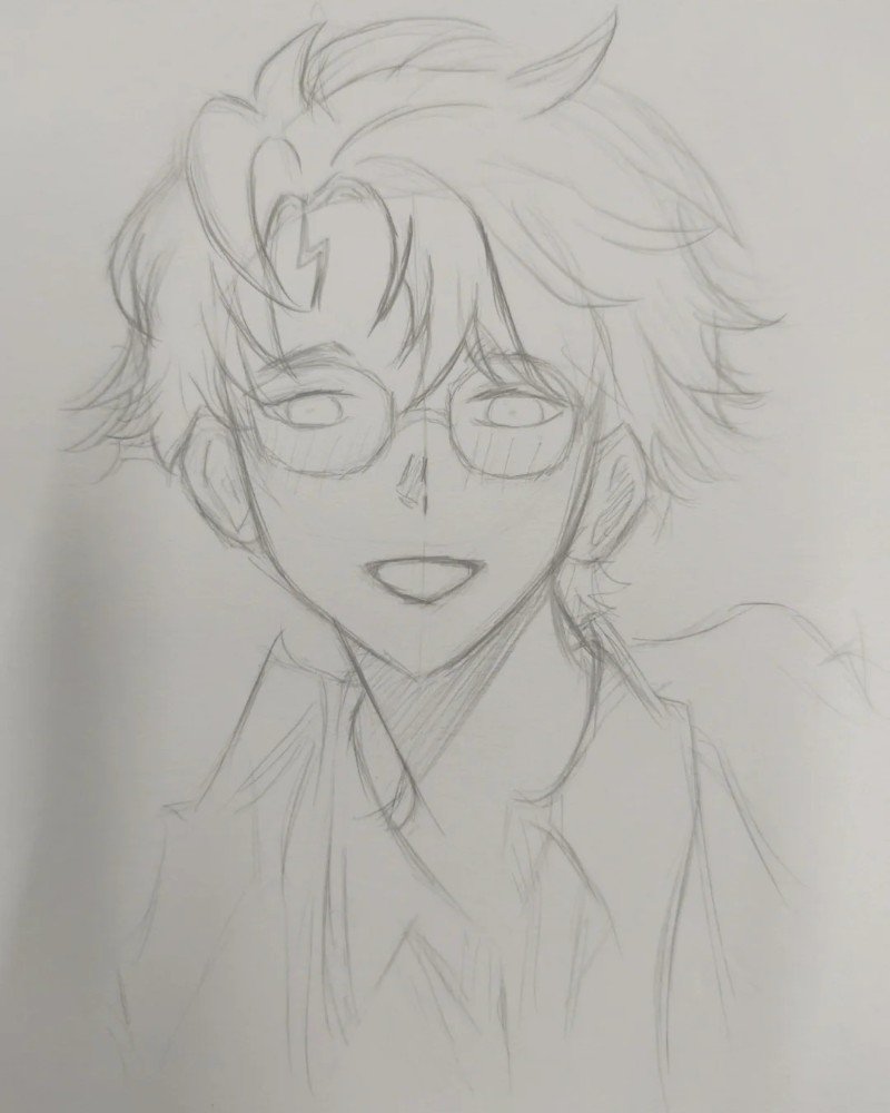 How to draw Harry Potter easy 4