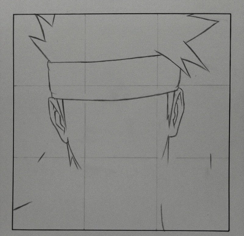 How to draw kakashi easy 4