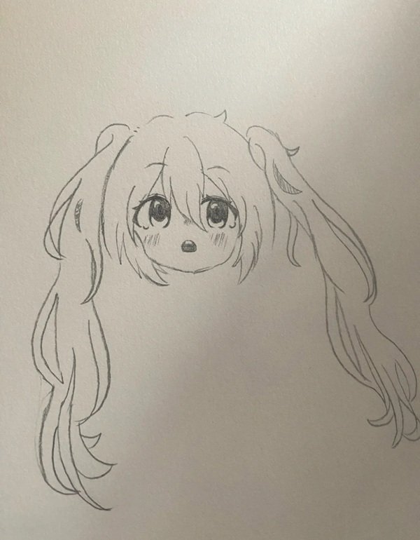 How to draw hatsune miku chibi 7