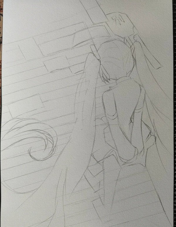 How to draw hatsune miku step by step 2