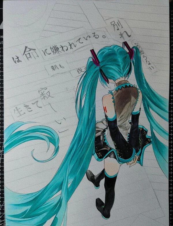 How to draw hatsune miku step by step 5
