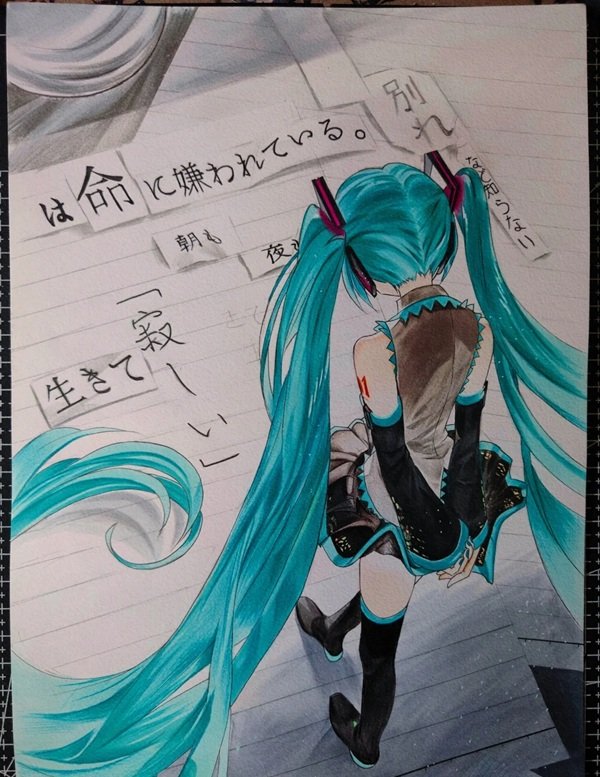 How to draw hatsune miku step by step