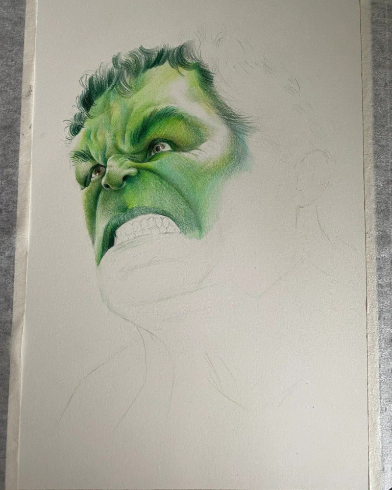 How to draw hulk 4