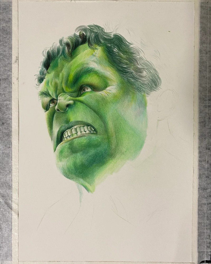 How to draw hulk 6
