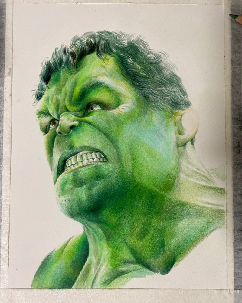 How to draw hulk 7