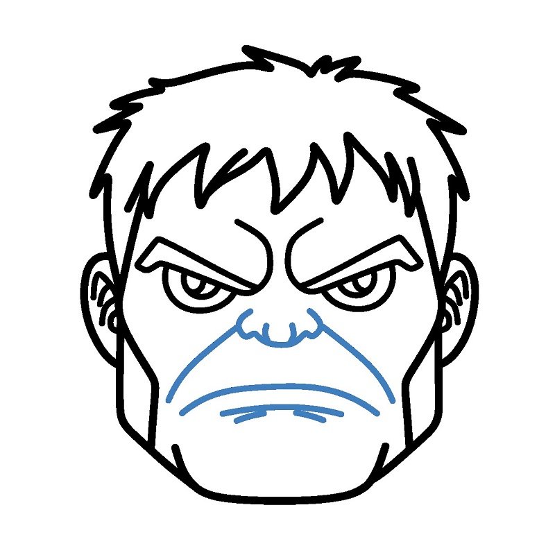 How to draw hulk easy 6