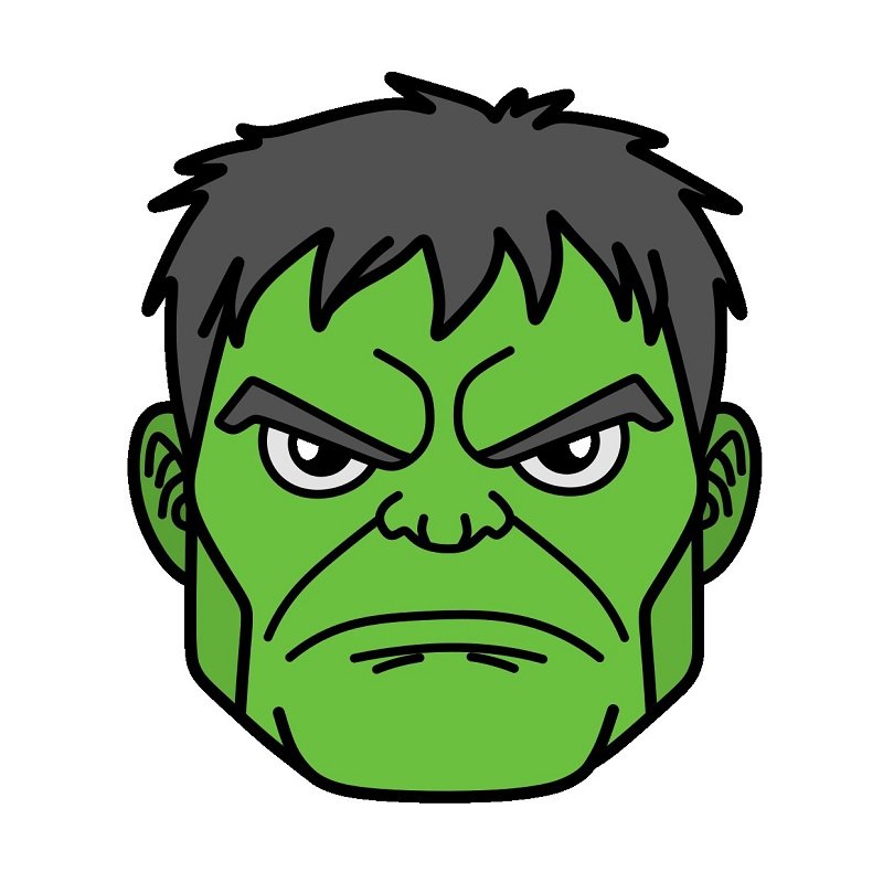 How to draw hulk easy
