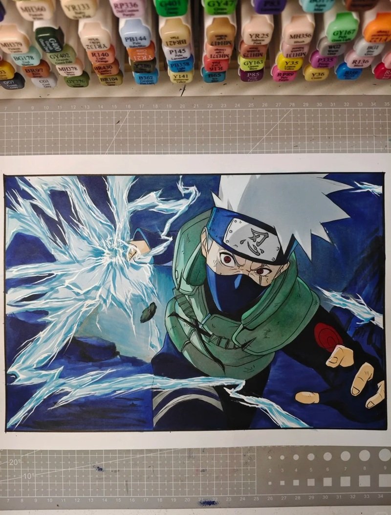 how to draw kakashi 10