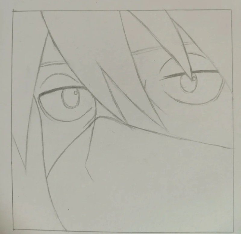 How to draw kakashi hatake 5