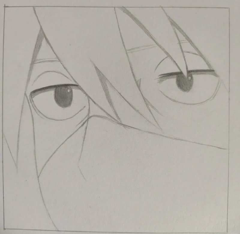 How to draw kakashi hatake 6