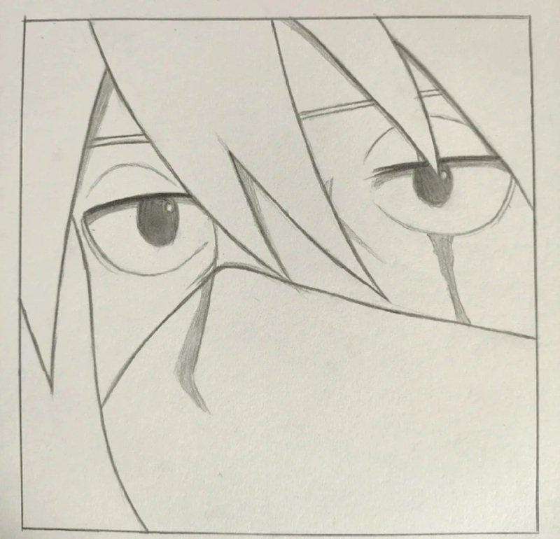 How to draw kakashi hatake