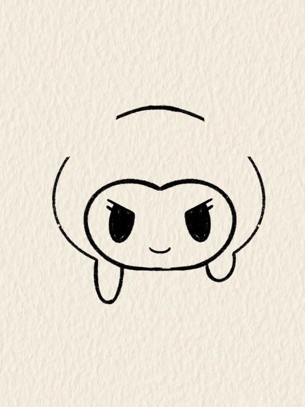 How to draw kuromi​ cute 4