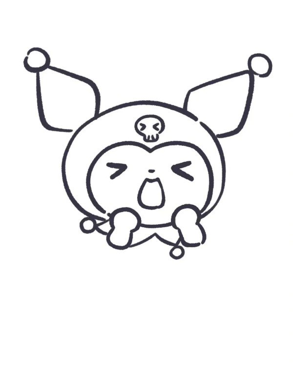 How to draw kuromi easy 3