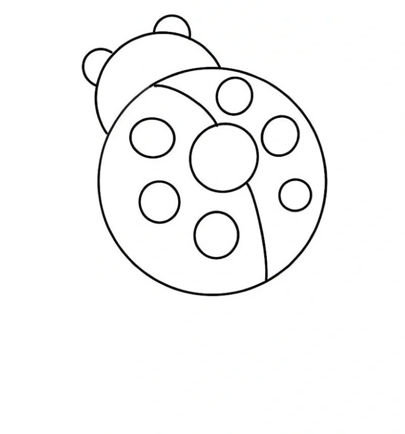 How to draw lady bird 4
