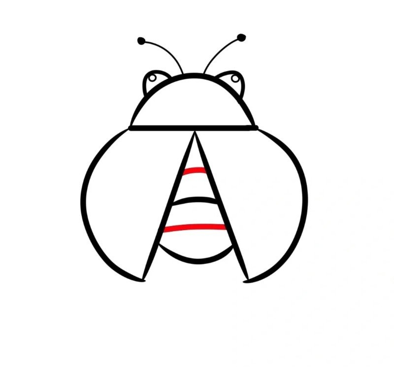 How to draw ladybird for kids 5