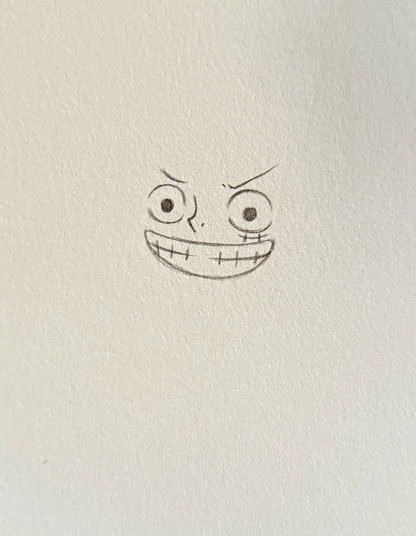 How to draw Luffy easy 1
