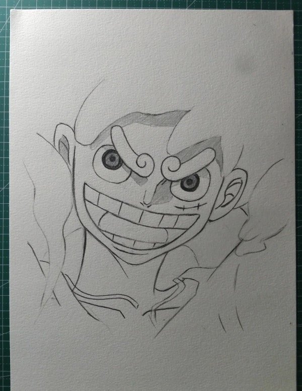 How to draw Luffy gear 5 7