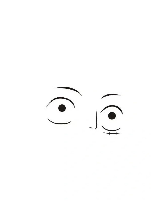 How to draw Luffy step by step 2