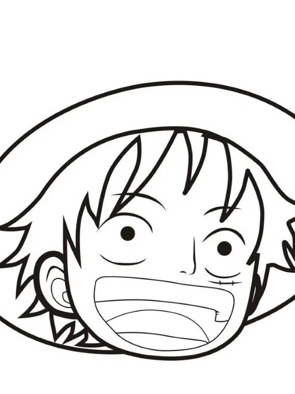 How to draw Luffy step by step 7