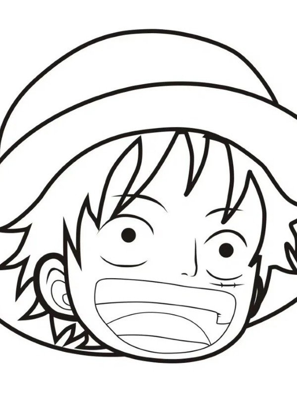 How to draw Luffy step by step 8