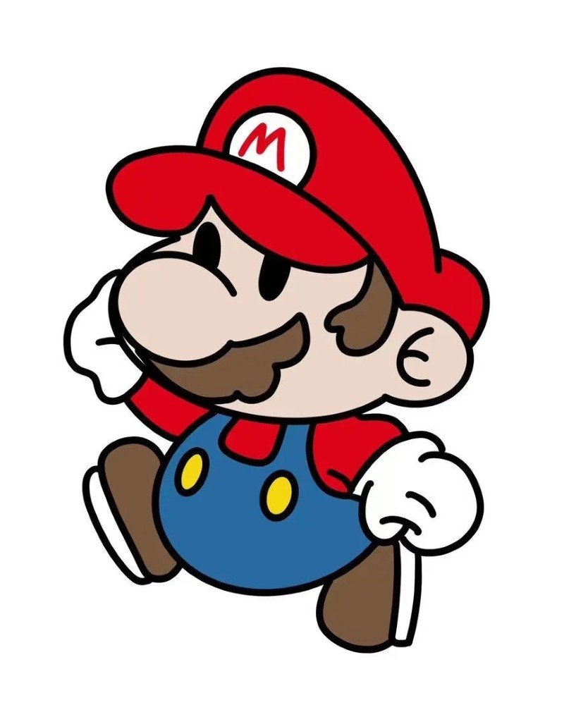 How to draw mario