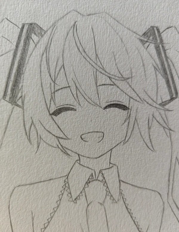 How to draw hatsune miku step by step 5