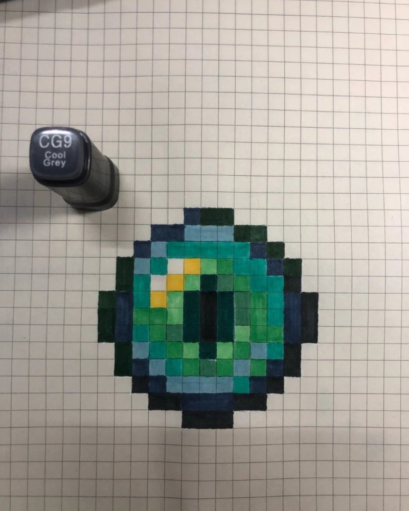 How to draw Minecraft 11