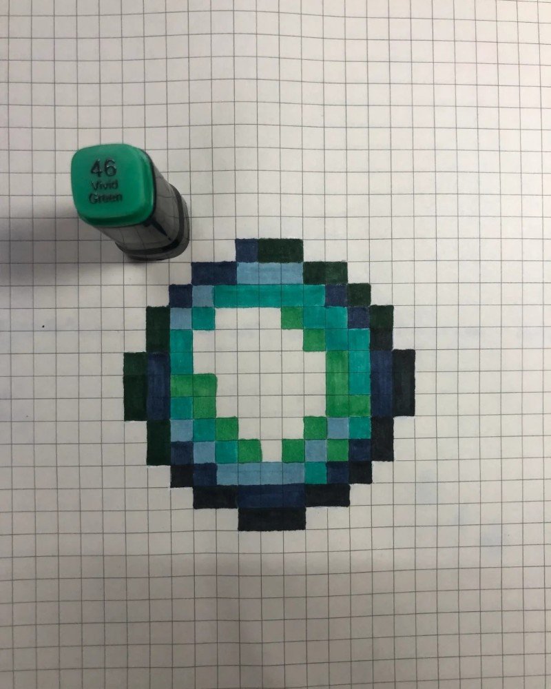 How to draw Minecraft 6