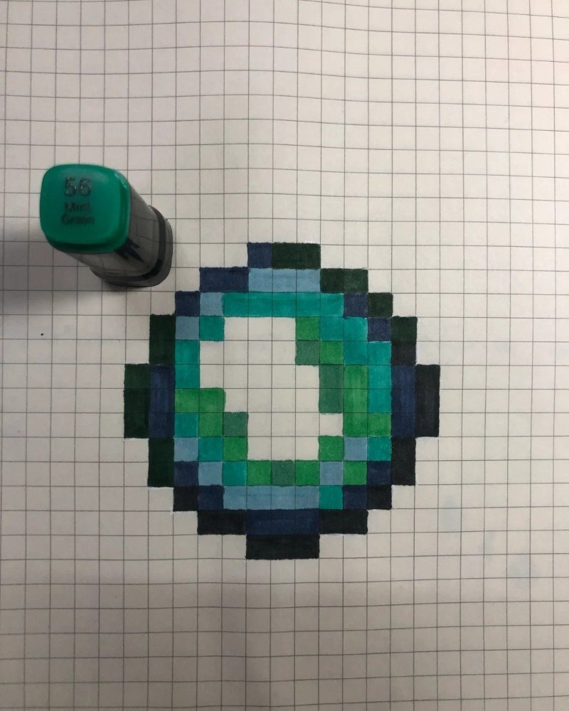How to draw Minecraft 7