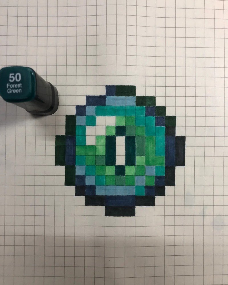 How to draw Minecraft 9