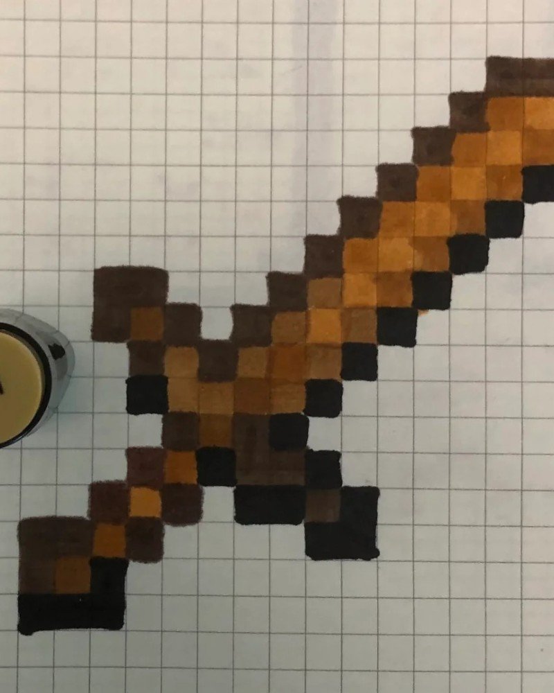 How to draw Minecraft easy