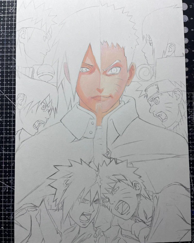 How to draw Naruto anime 2