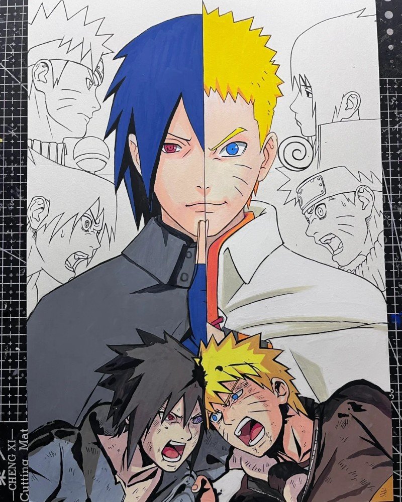 How to draw Naruto anime 6