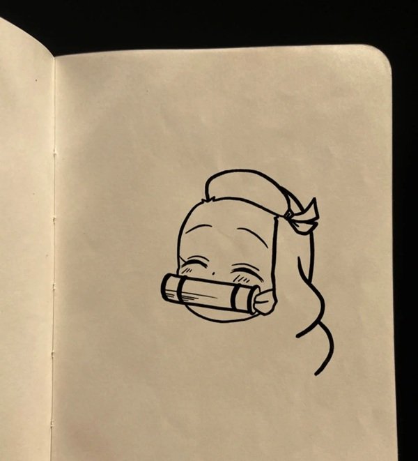 How to draw nezuko 6