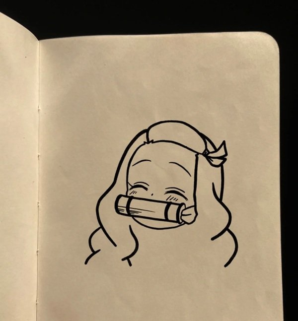 How to draw nezuko 7