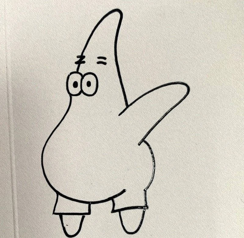 How to draw a patrick easy 4