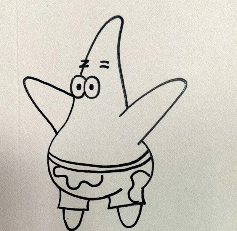 How to draw a patrick easy 5 