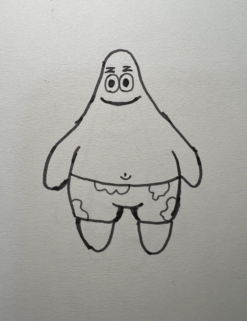 How to draw a patrick easy step by step 5