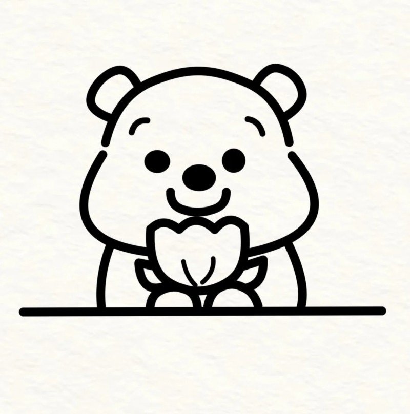 How to draw pooh bear 5