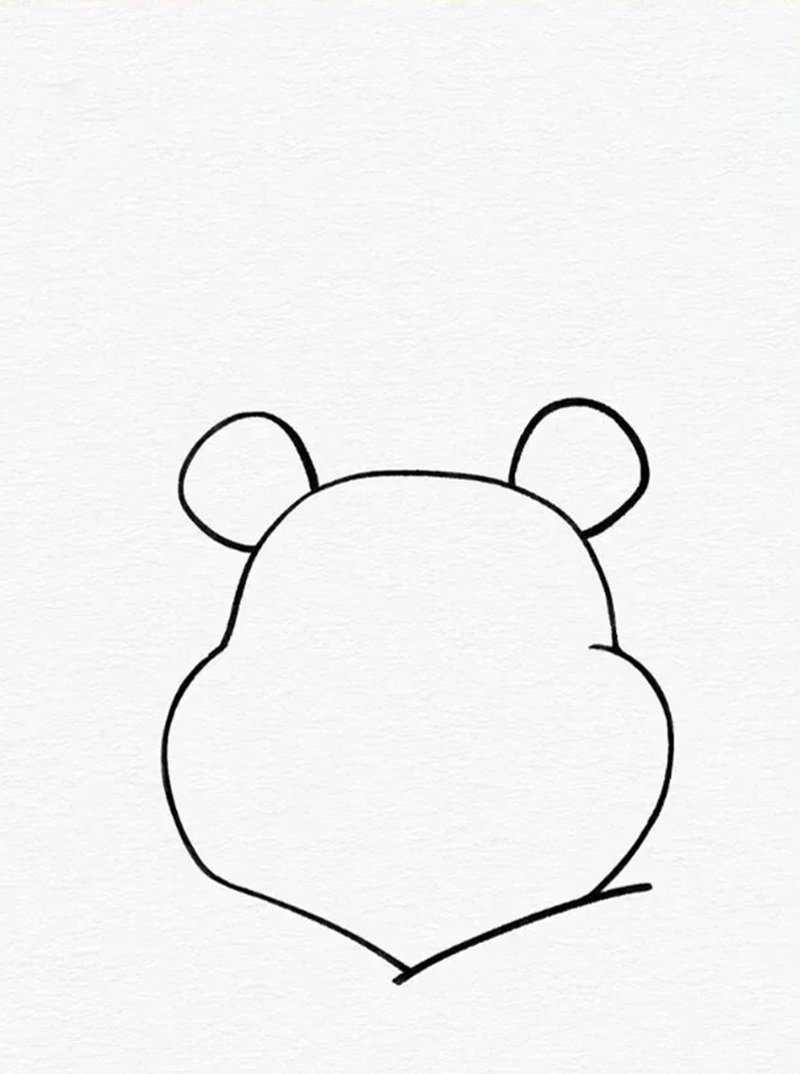 How to draw pooh bear easy 2