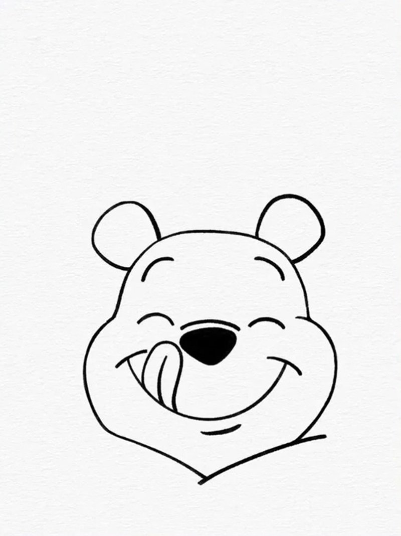 How to draw pooh bear easy 3