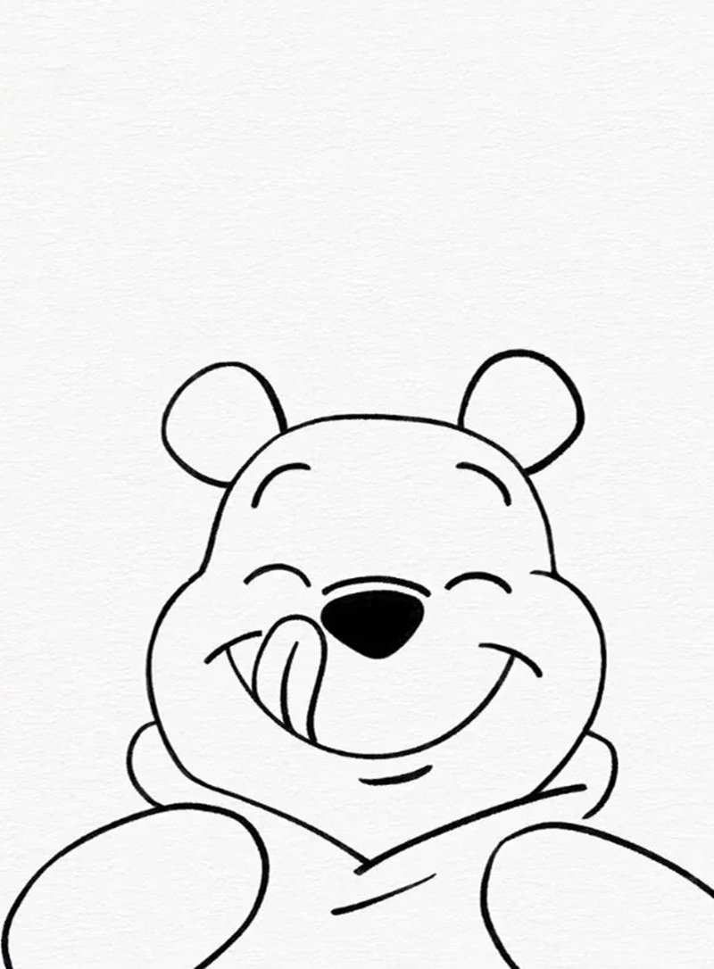 How to draw pooh bear easy 4