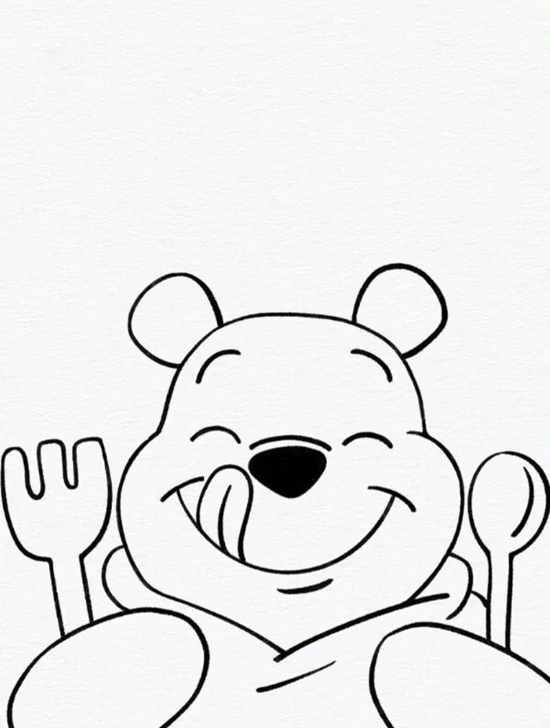How to draw pooh bear easy 5