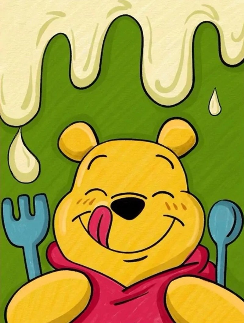 How to draw pooh bear easy