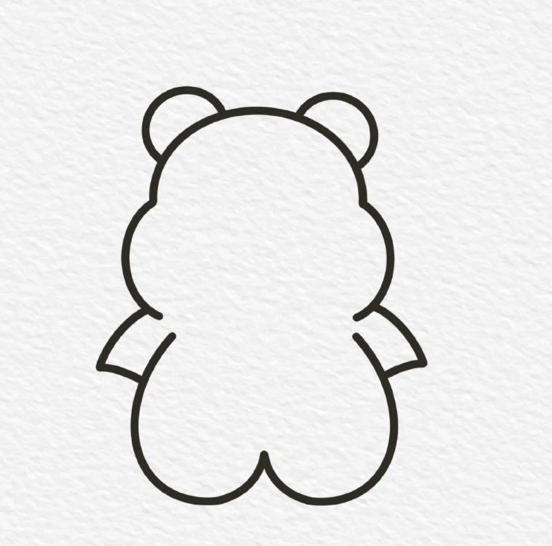 How to draw pooh bear step by step 4
