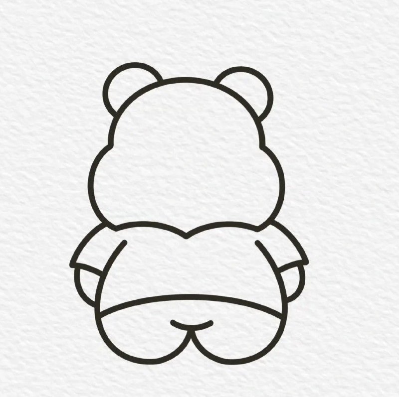 How to draw pooh bear step by step 5