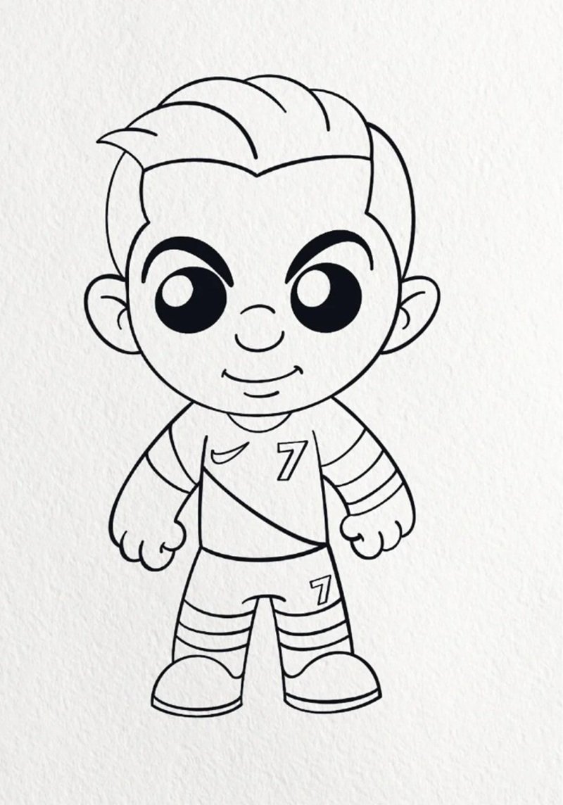 How to draw Ronaldo 2