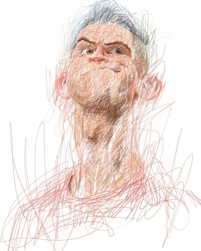 How to draw Ronaldo easy 4
