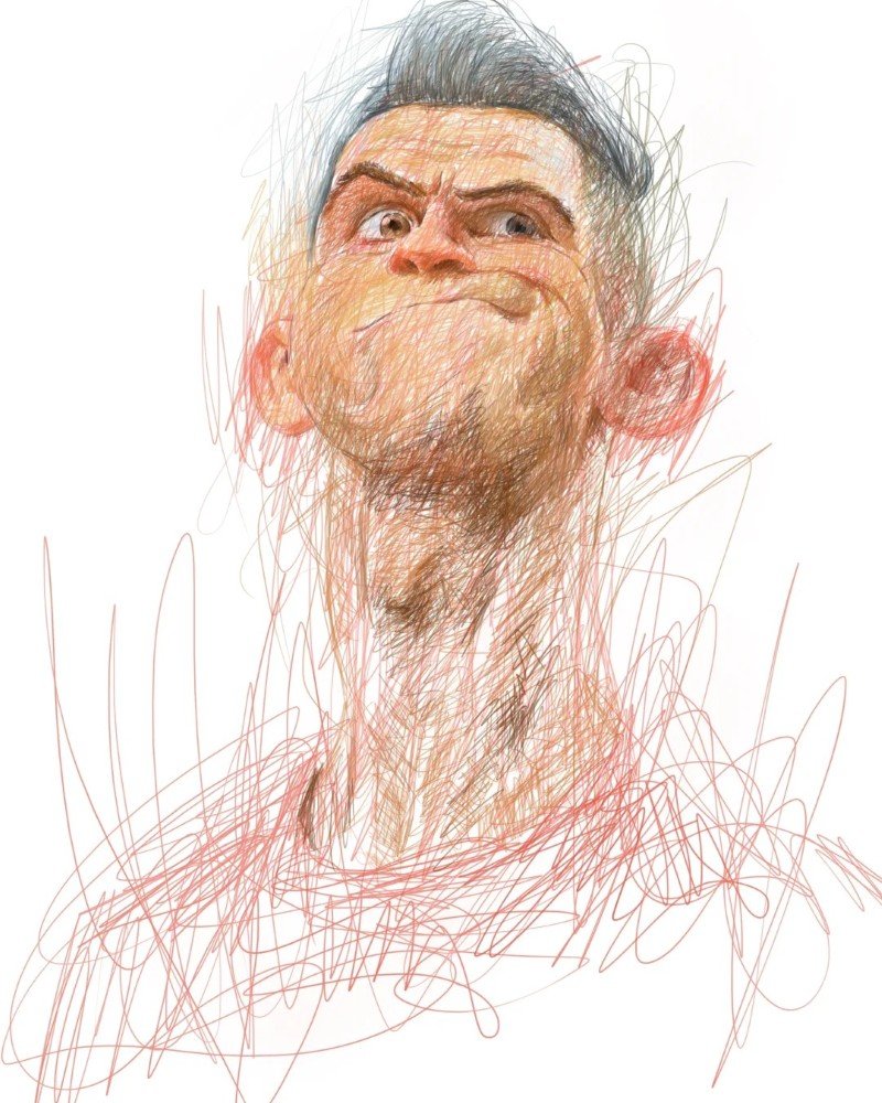 How to draw Ronaldo easy 5